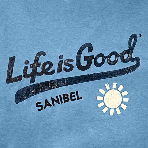 Life is Good Men's Crusher Tee - Sanibel LIG Ballyard Script