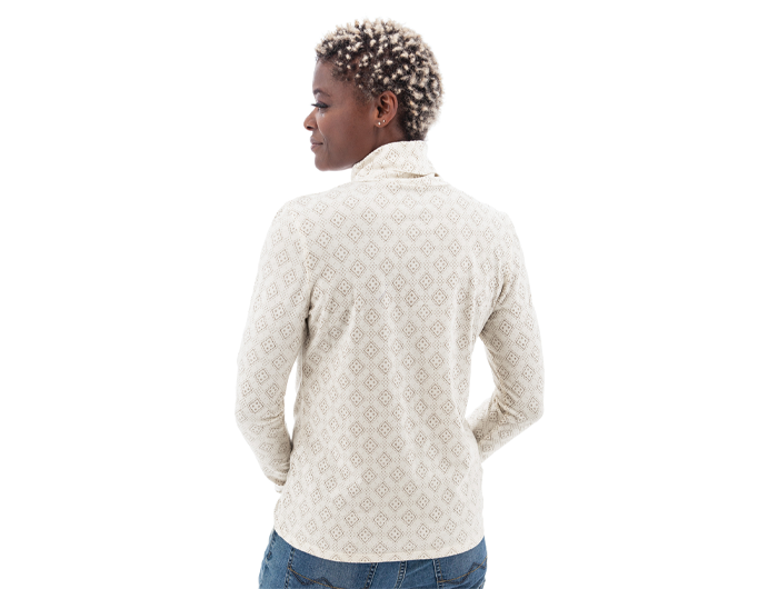 Old Ranch Women's Mariela Organic Geo Print Turtleneck