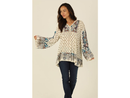 Nostalgia Women's Bell Sleeve Peasant Top