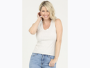 Nostalgia Women's Ribbed Scoop Neck Tank