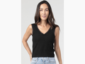 Nostalgia Women's Lace Trim Scoop Neck Tank