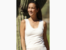 Nostalgia Women's Lace Trim Scoop Neck Tank