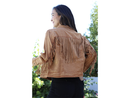 Nostalgia Women's Fringe Back Shacket