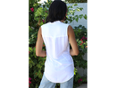Nostalgia Women's Embroidered Button Front Tank