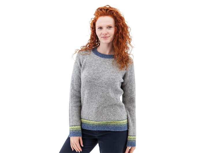 Old Ranch Women's Teigen Contrast Fair Isle Sweater