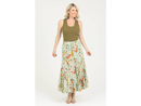Nostalgia Women's Tie Waist Maxi Skirt
