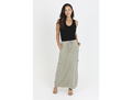 Nostalgia Women's Cargo Pocket Maxi Skirt