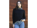 Nostalgia Women's One Size Contrast Stitch Sweater