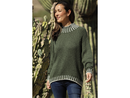 Nostalgia Women's One Size Contrast Stitch Sweater