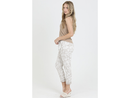 Nostalgia Women's Floral Elastic Waist Knit Jogger
