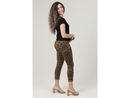 Nostalgia Women's Leopard Print Elastic Waist Knit Jogger