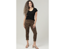 Nostalgia Women's Leopard Print Elastic Waist Knit Jogger