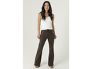 Nostalgia Women's Elastic Waist Boot Cut Knit Pants