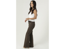 Nostalgia Women's Elastic Waist Boot Cut Knit Pants