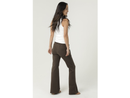 Nostalgia Women's Elastic Waist Boot Cut Knit Pants