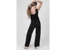 Nostalgia Women's Elastic Waist Wide Leg Knit Pants
