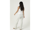Nostalgia Women's Elastic Waist Wide Leg Knit Pants