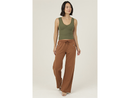 Nostalgia Women's Elastic Waist Wide Leg Knit Pants