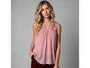 North River Women's Sirretta Ruffle Yoke Sleeveless Top