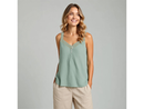 North River Women's Tanglewood Lace Trim V-Neck Tank