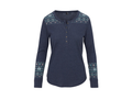 North River Women's Honey Lake Waffle Henley Long Sleeve Shirt