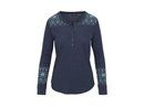 North River Women's Honey Lake Waffle Henley Long Sleeve Shirt