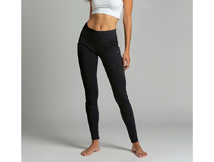 North River Women's Zipper Pocket Ponte Leggings
