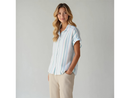 North River Women's Thistle Cuffed Short Sleeve Camp Shirt