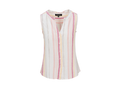 North River Women's Abaco Button Front Sleeveless Woven Top
