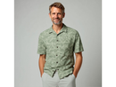 North River Men's Newport Slub Jersey Short Sleeve Button Down Shirt