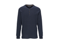North River Men's 3 Button Heathered Waffle Henley