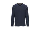 North River Men's 3 Button Heathered Waffle Henley