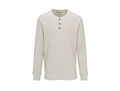 North River Men's 3 Button Heathered Waffle Henley
