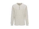 North River Men's 3 Button Heathered Waffle Henley