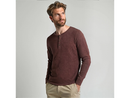 North River Men's 3 Button Heathered Waffle Henley