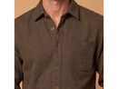 North River Men's Two-Tone Sweater Knit Button Down Shirt