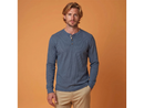 North River Men's Mount Mansfield 3 Button Waffle Henley