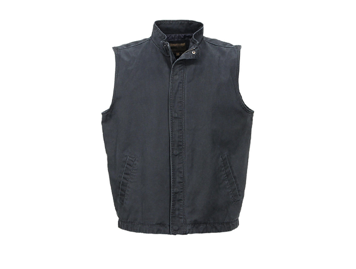 North River Men's Cotton Suede Full Zip Vest