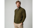 North River Men's Nottingham Button Mock Neck Sweater