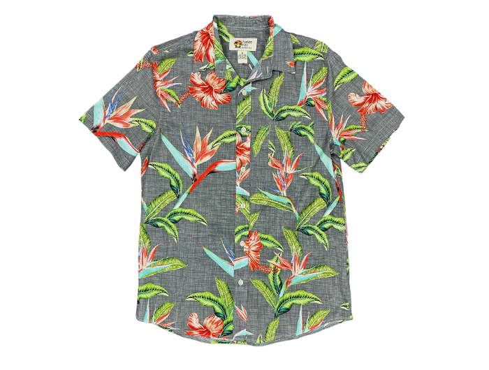 Paradise Key Men's Tropical Print Button Down