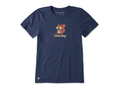 Life is Good Women's Crusher Tee - Cheeky Squirrel