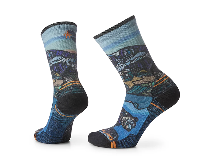 Smartwool Women's Hike Light Cushion Icy Range Print Crew Socks