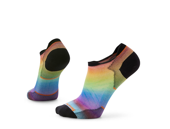 Smartwool Women's Run Pride Rainbow Print Zero Cushion Low Ankle Socks