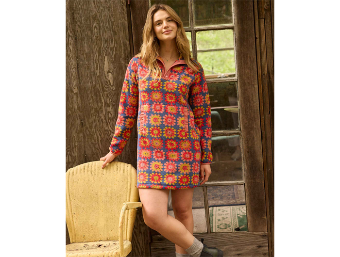 Toad & Co Women's Campo Fleece 1/4 Snap Dress