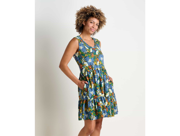 Toad & Co Women's Marley Tiered Sleeveless Dress