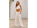 Blanco by Nature Women's Alice Pleat Front Palazzo Trousers