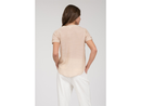 Blu Pepper Women's Lace Inset Split Neck Blouse