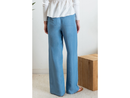 Blu Pepper Women's High Waisted Chambray Lounge Pant