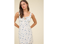 Blu Pepper Women's Lace Trim Square Neck Mini Dress