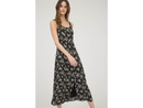 Blu Pepper Women's Button Down Tie Back Midi Dress